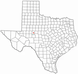 Location of Sterling City, Texas