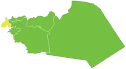 Map of Talkalakh District within Homs Governorate