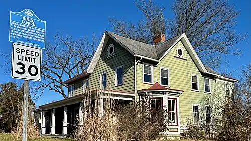 Site of John Ringo's Tavern on Old York Road