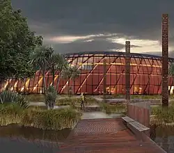 rendering of a large building