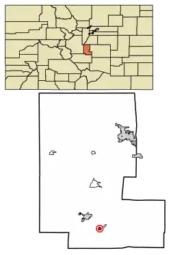 Location of the City of Victor in Teller County, Colorado