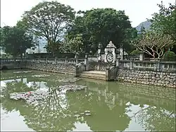 Half-moon Lake in Emperor Đinh Temple