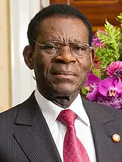 Teodoro Obiang Nguema Mbasogo, the longest-serving incumbent president