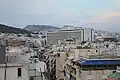 The Athens Hilton as seen from the neighbourhood of Pagrati.