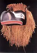 Raven/Sisutl transformation mask by Oscar Matilpi, Kwakwaka'wakw Nation, 1997. In the permanent collection of The Children's Museum of Indianapolis