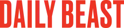 The Daily Beast's logo consists of the words "The Daily Beast" in white text on a red square.