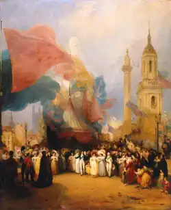 The Royal Procession at the Opening of London Bridge, 1832