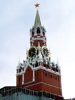 Spasskya Tower after restoration (2015)