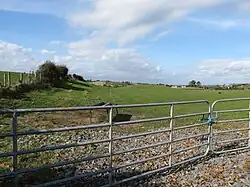 The former track bed of the Downpatrick, Killough and Ardglass Railway west of Ballynoe Road (2014)
