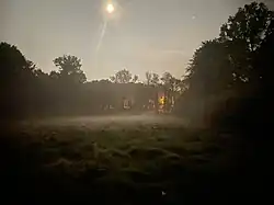 Sunset at Les Orangeries de Bierbais, 2022.