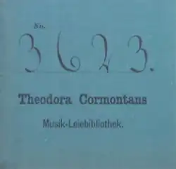 Scan of handwritten library index card