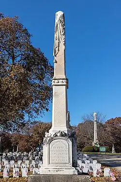 Grave monument of Thomas E. G. Ransom, Rosehill Cemetery, Chicago.