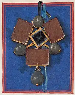 Closeup of a medieval jewel