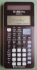 TI-30X Pro MathPrint (2018 revision)[9]