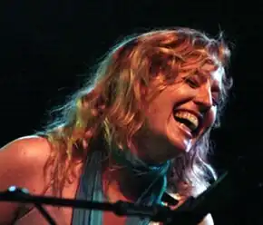 Merritt on stage in Silk Hope, NC in 2005.