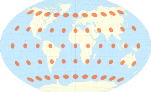 Image 3The Winkel tripel projection with Tissot's indicatrix of deformation (from Scale (map))