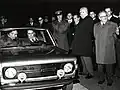 Leonid Brezhnev at Zastava Automobiles in Kragujevac in 1976