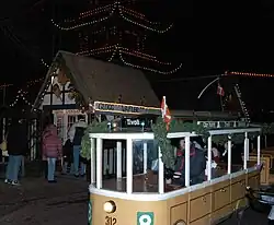 The Vaffelbageriet in Tivoli at night