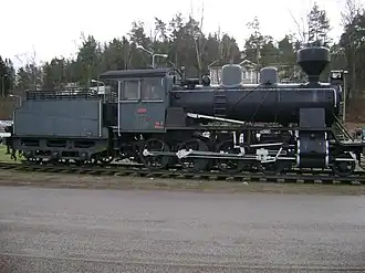 VR Class Tk3 steam locomotive no. 1170 in Karis