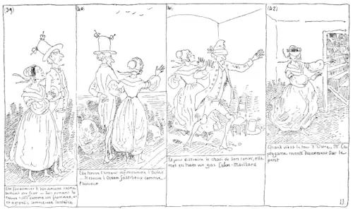 Image 13A page by Rodolphe Töpffer, whose work is considered influential in shaping the comics form. (from History of comics)