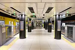 Ginza Line platform, 2023