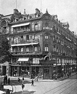 Toulouse 1926, rue Lafayette (L.) and 47 rue Alsace Lorraine (R.) - Au Gaspillage store, now