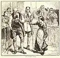 "Trial of Giles Corey" by illustrator Charles S. Reinhardt, in A Popular History of the United States, Vol. 2, by William Cullen Bryant, New York: Charles Scribner's Sons, 1878, p. 459.