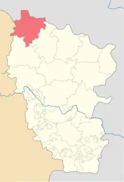 Location of Troitskyi Raion