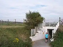 Pedestrian tunnel beneath Brighton Racecourse