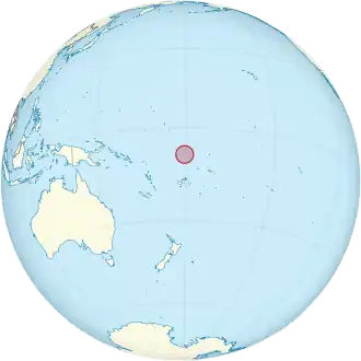 Location of Tuvalu