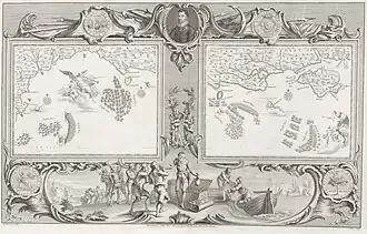 2 maps which inspired tapestries 5 & 6