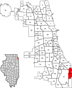 Location within the city of Chicago