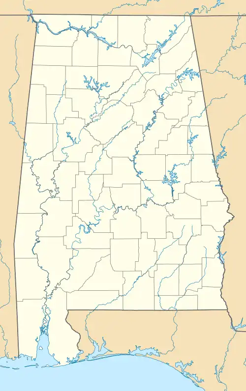 Mobile station (Gulf, Mobile and Ohio Railroad) is located in Alabama