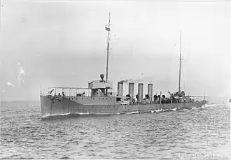 Winslow during trials in 1915