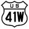 U.S. Route 41W marker