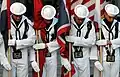 Sailors assigned to the Ceremonial Guard color guard.