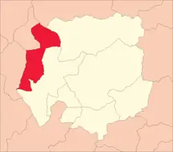 Location of Pampamarca in the Yarowilca Province