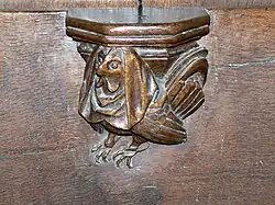 Ulm minster, Germany: a harpy