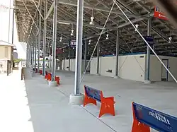 Under the grandstands - South side