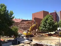 Union Hall being demolished in November 2010