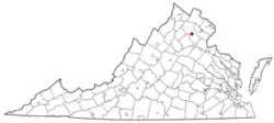Location in Virginia