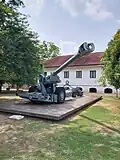 VSEL FH70 155 mm towed howitzer monument of Malaysian Army in Pekan, Pahang.
