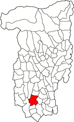 Location in Vâlcea County