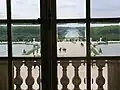 Espagnolettes on the window gallery at the Palace of Versailles