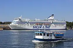 MS Silja Symphony docked at the Olympia Terminal in the summer of 2011