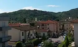 Panoramic view of town's center