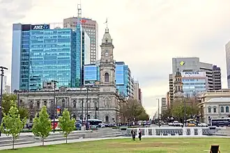 Looking north from Victoria Square in 2014