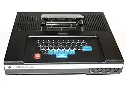 VideoBrain Computer with Cartridge Carrier Open