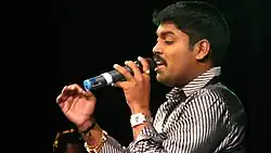 Vidhu Prathap in a show