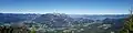 Panoramic view of Berchtesgaden and Obersalzberg from the Kehlsteinhaus